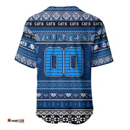 Personalized Cats Football Xmas Baseball Jersey Shirt Australia AFL Mascot