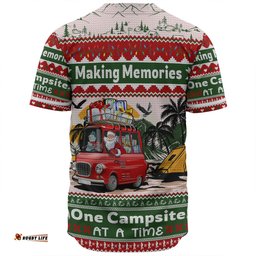 Australia Camping Christmas Baseball Shirt - Making Memories One Campsite At A Time Baseball Shirt