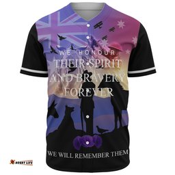 Australia Baseball Shirt - Purple Alnimals Poppy