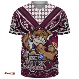 Queensland Maroons Baseball Shirt Aboriginal Inspired Naidoc Week Custom For Die Hard Fan Supporters
