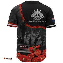 Australia Anzac Day Baseball Shirt - Anzac Day Lest We Forget Camouflage Pattern Baseball Shirt