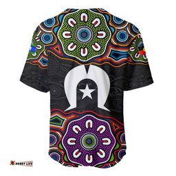 NAIDOC Baseball Jersey Shirt Aboriginal Tribal Coloful