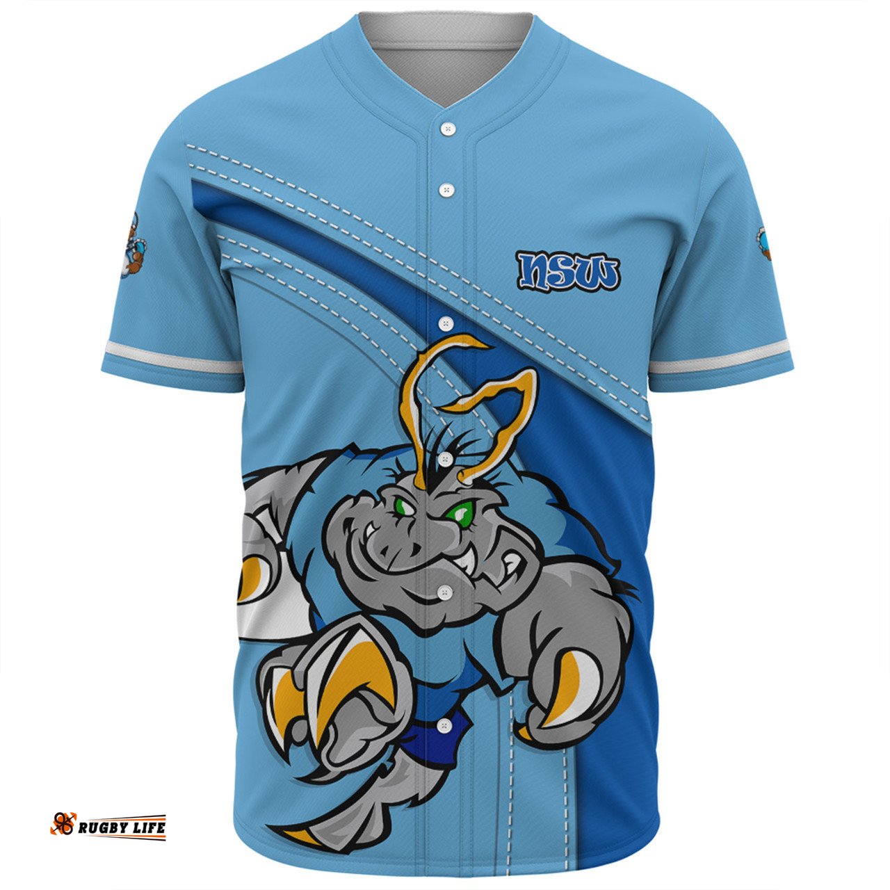 New South Wales Blues Baseball Shirt Custom Team Of Us Die Hard Fan Supporters