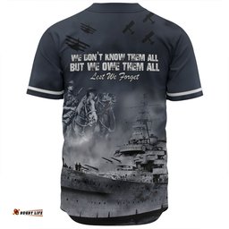 Australia Anzac Day Baseball Shirt - Remember All The Battles Fought Baseball Shirt