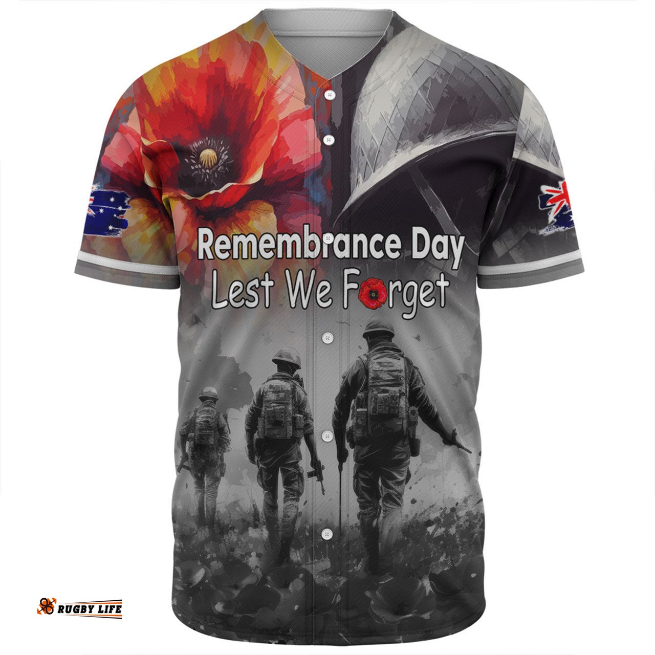 Australia Anzac Day Custom Baseball Shirt - Thank You For The Risks You Take Baseball Shirt