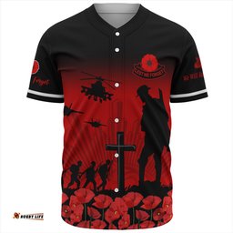 Australia Baseball Shirt Lest We Forget Red Poppies Special Style