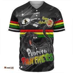 Penrith Panthers Baseball Shirt - Happy Australia Day We Are One And Free