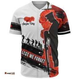 Australia Baseball Shirt - Custom Anzac Day Special Style ( Ver 2 )