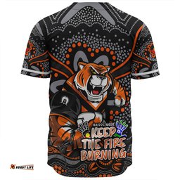 Wests Tigers Baseball Shirt Aboriginal Inspired Naidoc Week Custom For Die Hard Fan Supporters