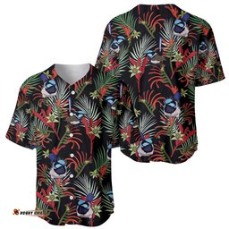 Australia Kangaroo Paw And Splendid Fairy wren Baseball Jersey Shirt Sameless Style