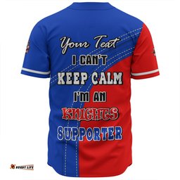 Newcastle Knights Baseball Shirt Custom Team Of Us Die Hard Fan Supporters