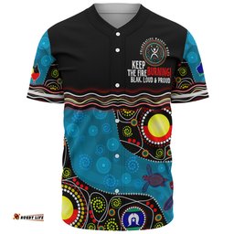 Australia Baseball Shirt Custom Naidoc Week Culture Art With River And Tortoise Aboriginal