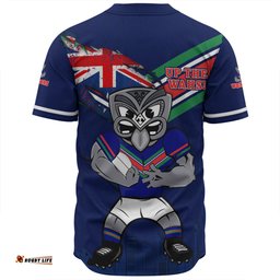 New Zealand Warriors Baseball Shirt Custom For Die Hard Fan Australia Flag Scratch Style