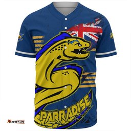 Parramatta Eels Baseball Shirt Custom For Die Hard Fan Australia Flag Scratch Style