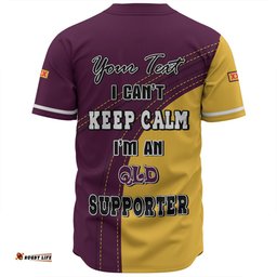 Queensland Maroons Baseball Shirt Custom Team Of Us Die Hard Fan Supporters