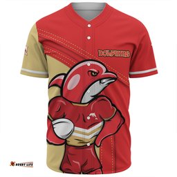 Redcliffe Dolphins Baseball Shirt Custom Team Of Us Die Hard Fan Supporters