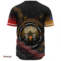 Australia Baseball Shirt Naidoc Week Aboriginal Inspired And Torres Strait Islander Culture