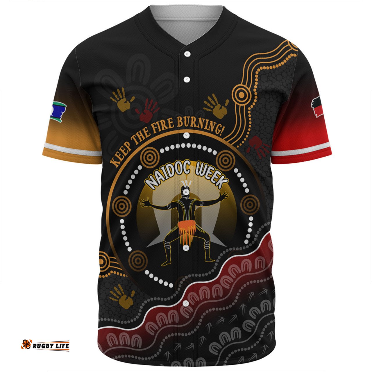 Australia Baseball Shirt Naidoc Week Aboriginal Inspired And Torres Strait Islander Culture