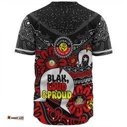 Australia Baseball Shirt Naidoc Week Torres Strait Symbol With Aboriginal Pattern Inspired Black
