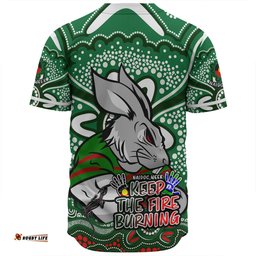 South Sydney Rabbitohs Baseball Shirt Aboriginal Inspired Naidoc Week Custom For Die Hard Fan Supporters