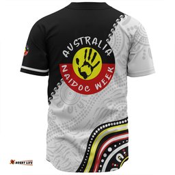 Australia Baseball Shirt Naidoc Week Indigenous Culture Inspired Keep the Fire Burning! Blak, Loud and Proud