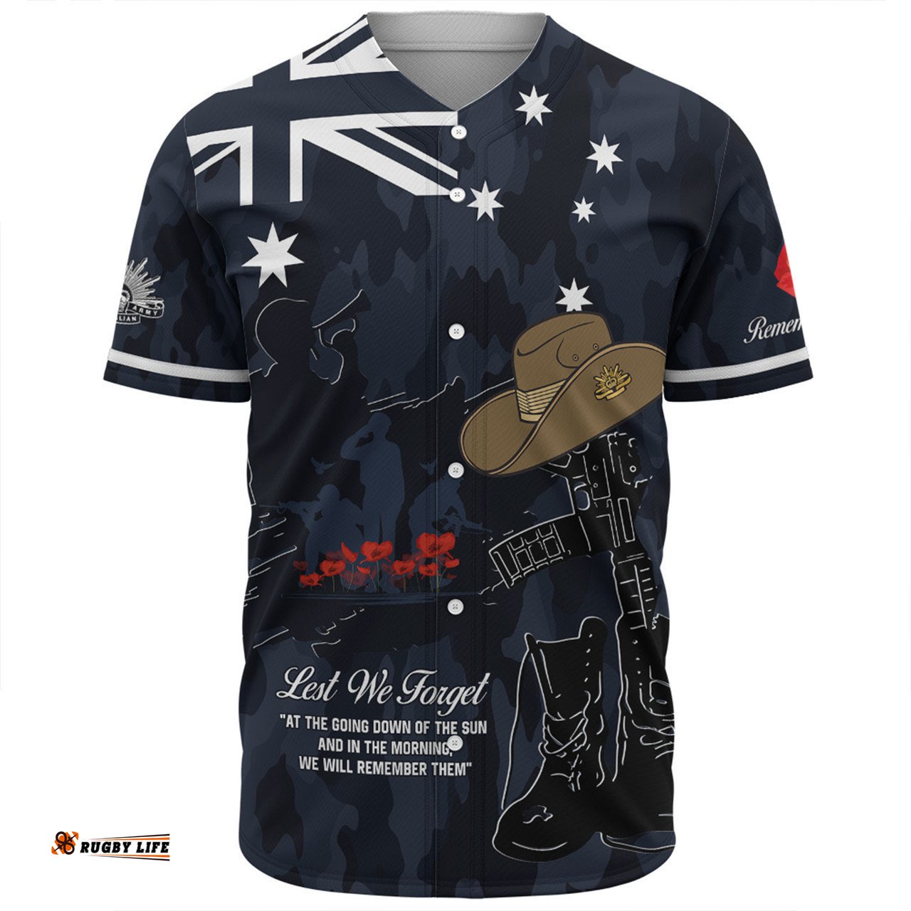 Australia Anzac Day Baseball Shirt - Anzac Day The Australian Army Baseball Shirt