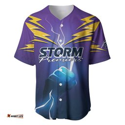 Storm Premiers Custom Baseball Jersey Shirt Thunder Catcher