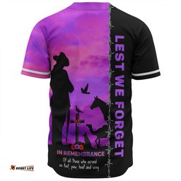 Australia Baseball Shirt Anzac Day Lest We Forget The Animals Of War