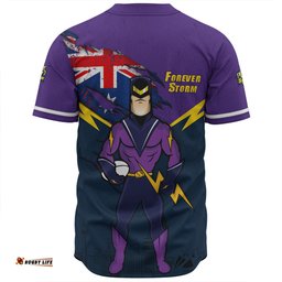 Melbourne Storm Baseball Shirt Custom For Die Hard Fan Australia Flag Scratch Style