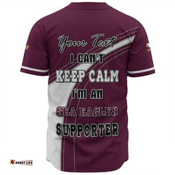 Manly Warringah Sea Eagles Baseball Shirt Custom Team Of Us Die Hard Fan Supporters