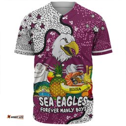 Manly Warringah Sea Eagles Baseball Shirt - Australian Big Things Baseball Shirt