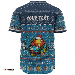 Gold Coast Titans Christmas Custom Baseball Shirt - Chrissie Spirit Baseball Shirt