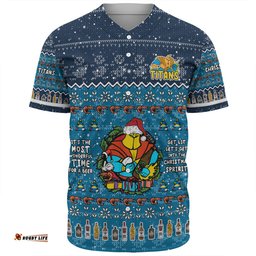 Gold Coast Titans Christmas Custom Baseball Shirt - Chrissie Spirit Baseball Shirt