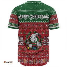South Sydney Rabbitohs Custom Baseball Shirt - Chrissie Spirit Baseball Shirt