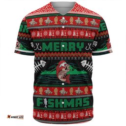 Australia Christmas Fishing Custom Baseball Shirt - Merry Ugly Fishmas Baseball Shirt