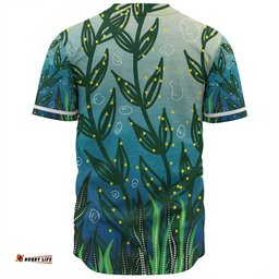 Australia Aboriginal Baseball Shirt - Nature Concept Aboriginal Style Baseball Shirt