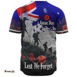 Australia Baseball Shirt - Custom Anzac Day Soldiers With Australia Flag Grunge Style