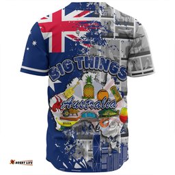Australia Baseball Shirt - Australia Big Things Baseball Shirt