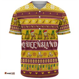 Queensland Big Things Christmas Custom Baseball Shirt - The Big Pineapple Baseball Shirt