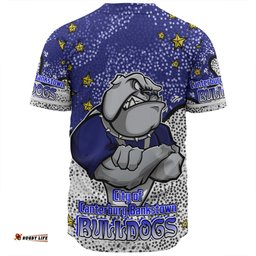 Canterbury-Bankstown Bulldogs Custom Baseball Shirt - Team With Dot And Star Patterns For Tough Fan Baseball Shirt