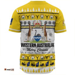 Western Australia Christmas Baseball Shirt - Merry Chrissie Baseball Shirt