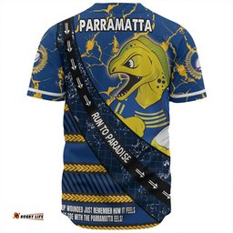 Parramatta Eels Sport Baseball Shirt - Theme Song For Rugby With Sporty Style
