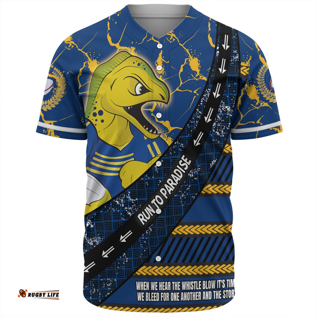 Parramatta Eels Sport Baseball Shirt - Theme Song For Rugby With Sporty Style