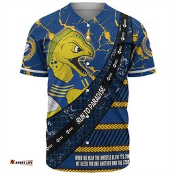 Parramatta Eels Sport Baseball Shirt - Theme Song For Rugby With Sporty Style