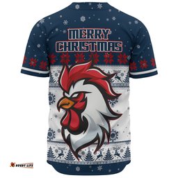 Sydney Roosters Christmas Custom Baseball Shirt - Special Ugly Christmas Baseball Shirt