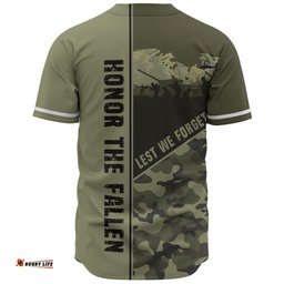Australia Baseball Shirt - Anzac Day Honor The Fallen Thank The Living