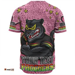 Penrith Panthers Custom Baseball Shirt - Team With Dot And Star Patterns For Tough Fan Baseball Shirt