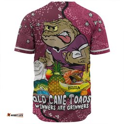 Queensland Cane Toads Custom Baseball Shirt - Australian Big Things Baseball Shirt