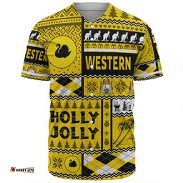 Western Australia Christmas Baseball Shirt - Holly Jolly Chrissie Baseball Shirt