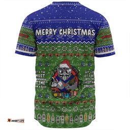 New Zealand Warriors Christmas Custom Baseball Shirt - Chrissie Spirit Baseball Shirt